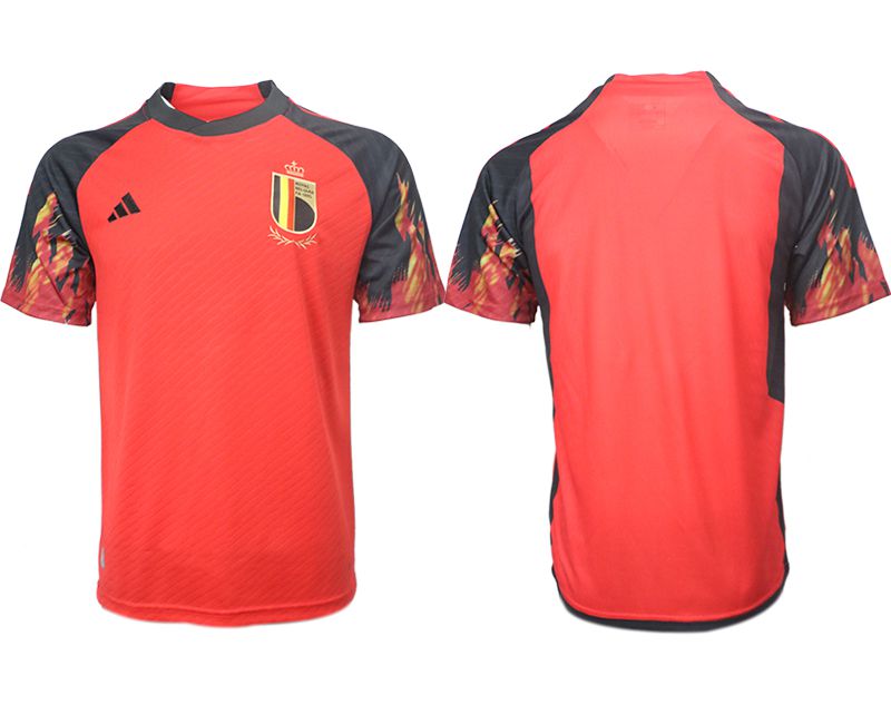 Men 2022 World Cup National Team Belgium home aaa version red blank Soccer Jerseys->customized soccer jersey->Custom Jersey